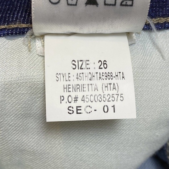 Joe's Jeans Skinny Ankle Curved Hem Denim Pants Henrietta Size 26 Nwt $189 Fall - Picture 13 of 14